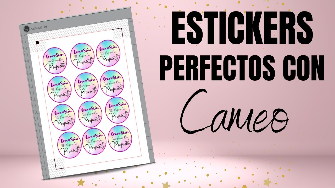 COMO HACER STICKERS O CALCOMANIAS SIN DESFASARSE EN CAMEO