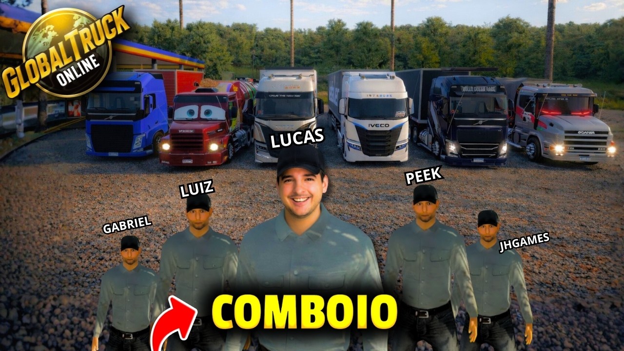 Fiz um COMBOIO com INSCRITOS e veja no que DEU - Global Truck Online 😂🇧🇷