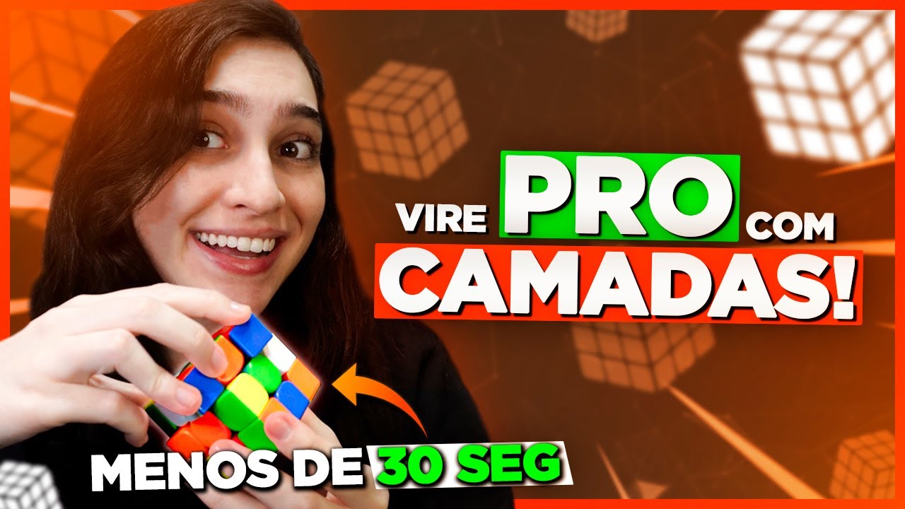Como ABAIXAR TEMPOS com o método BÁSICO de CAMADAS no CUBO MÁGICO