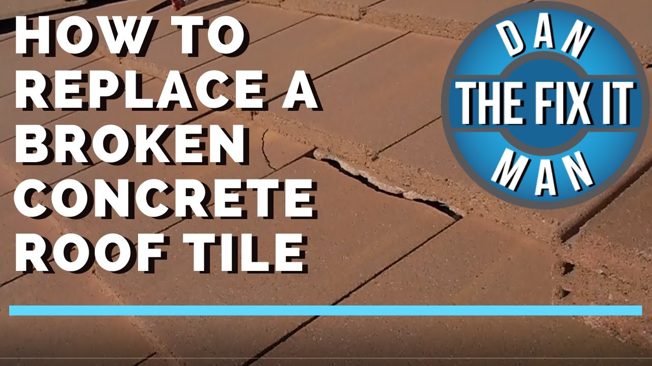 HOW TO REPLACE A BROKEN CONCRETE ROOF TILE - DIY