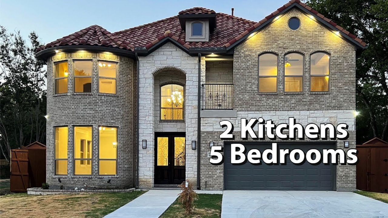Must See Home with 2 Kitchens, 5 Bedrooms, Balcony, Covered Patio, New For Sale in N. Dallas, $789K