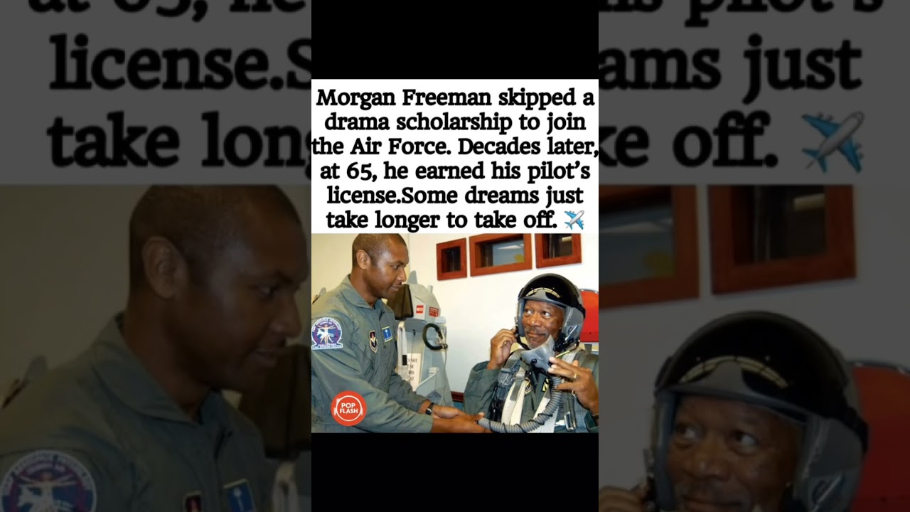 Morgan Freeman Earns Pilot’s License at 65 — Never Too Late!