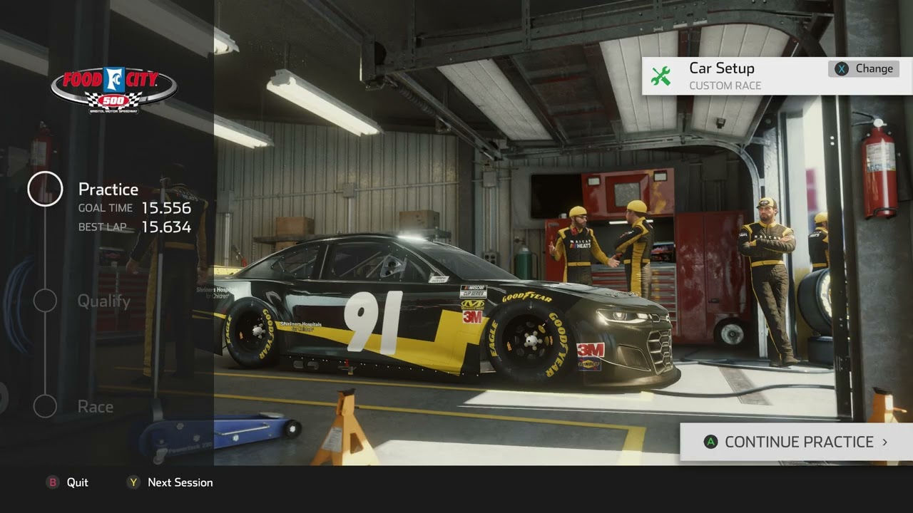 Working on Bristol from scratch ... almost  still have steering issues as well  NASCAR Heat 5