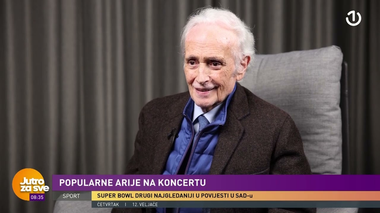 Jutro za sve: Ekskluzivno za BHRT - Jose Carreras o koncertu u Sarajevu