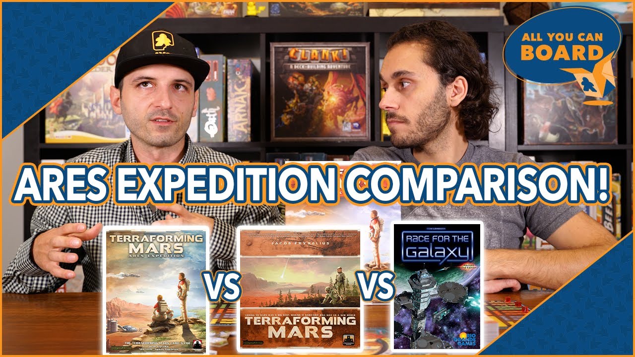 Ares Expedition vs Terraforming Mars vs Race for the Galaxy | Comparison Review