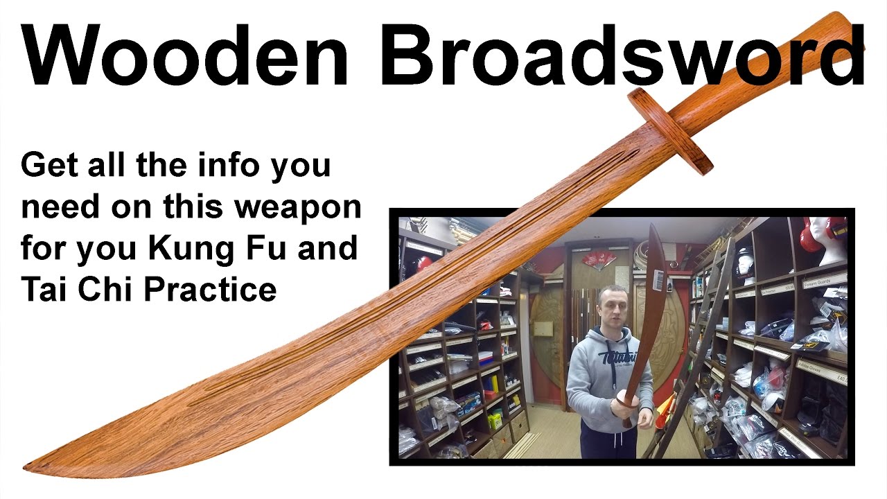 Chinese Red Oak Wooden Broadsword for Kung Fu and Tai Chi