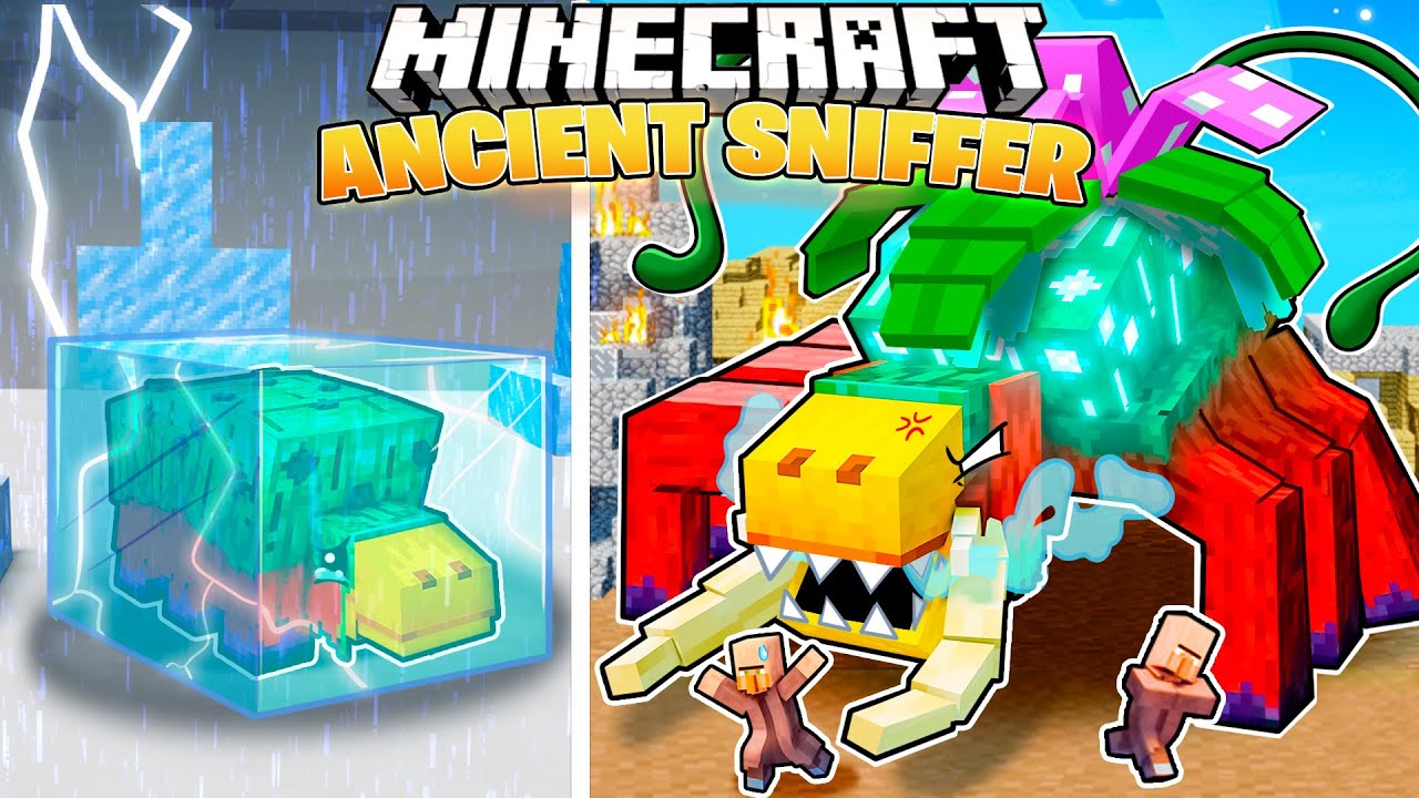 I Survived 100 Days as an ANCIENT SNIFFER in HARDCORE Minecraft!