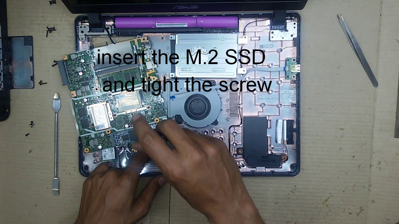 ASUS X507UF SSD UPGRADE TO M.2 120GB   HINDI