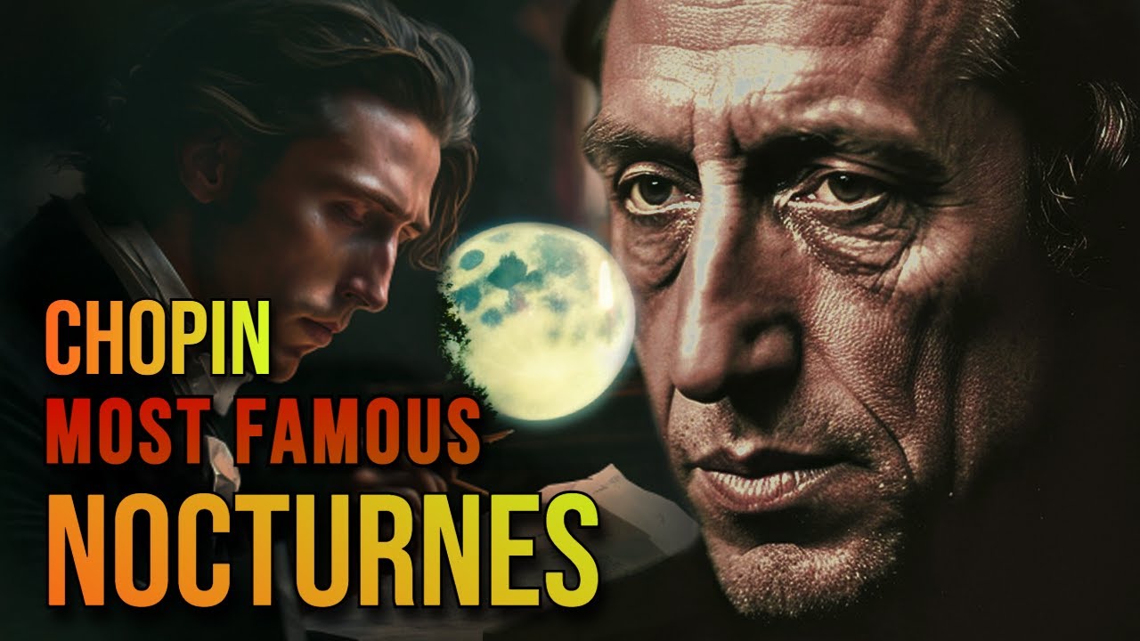 Most famous Nocturnes of Chopin with AI art and consistent recordings