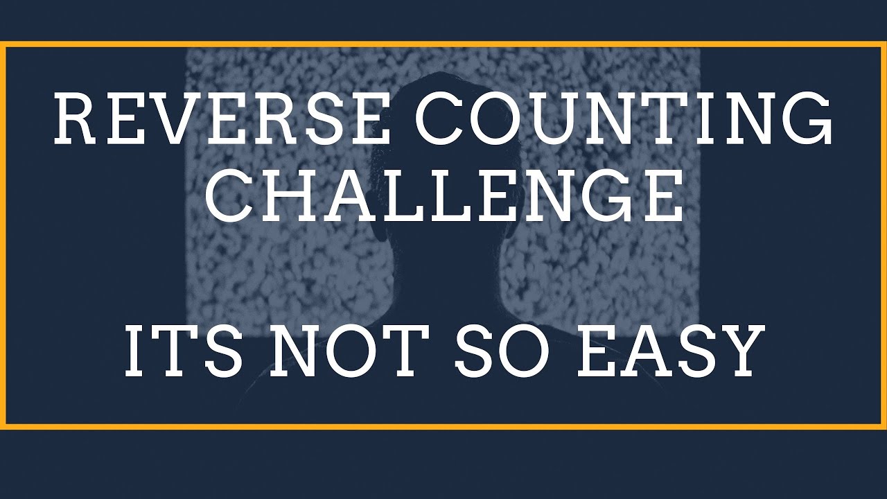 Reverse Counting Challenge #nainitrails #counting #reversecounting
