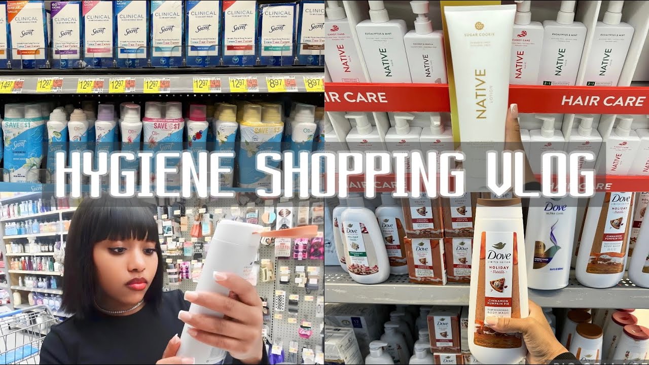 HYGIENE SHOPPING VLOG AT WALMART/TARGET. DOVE HOLIDAY COLLECTION, DR TEALS HOLIDAY FOAMING BATH SALT