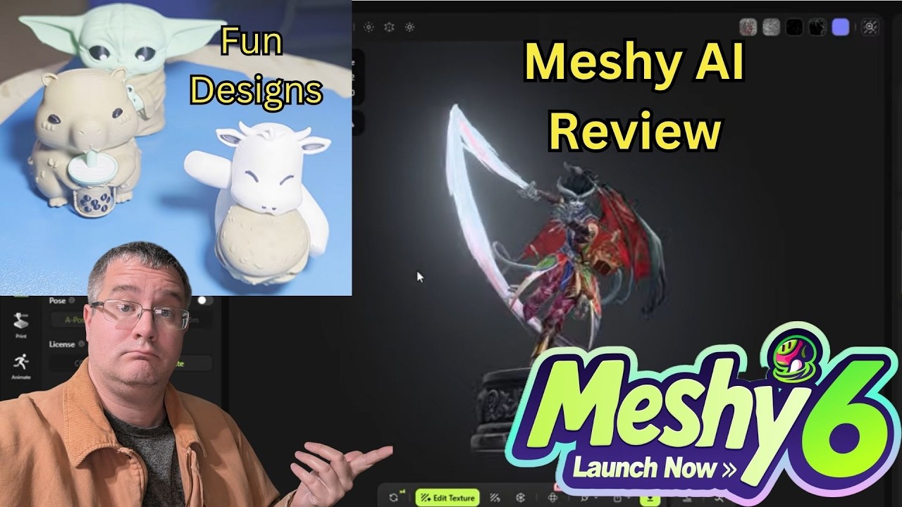 Обзор Meshy AI: создание 3D-моделей по тексту и фото для печати &mdash; тестирование на реальной ферме ...
