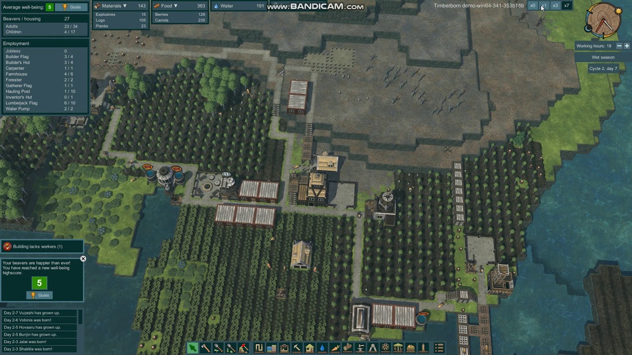 Timberborn Demo - Part 7 - Irrigation Canals
