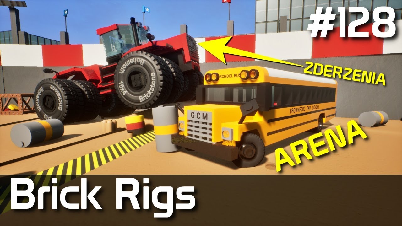 Brick Rigs PL [#128] ZDERZENIA na ARENIE - DERBY /z Skie & Bertbert
