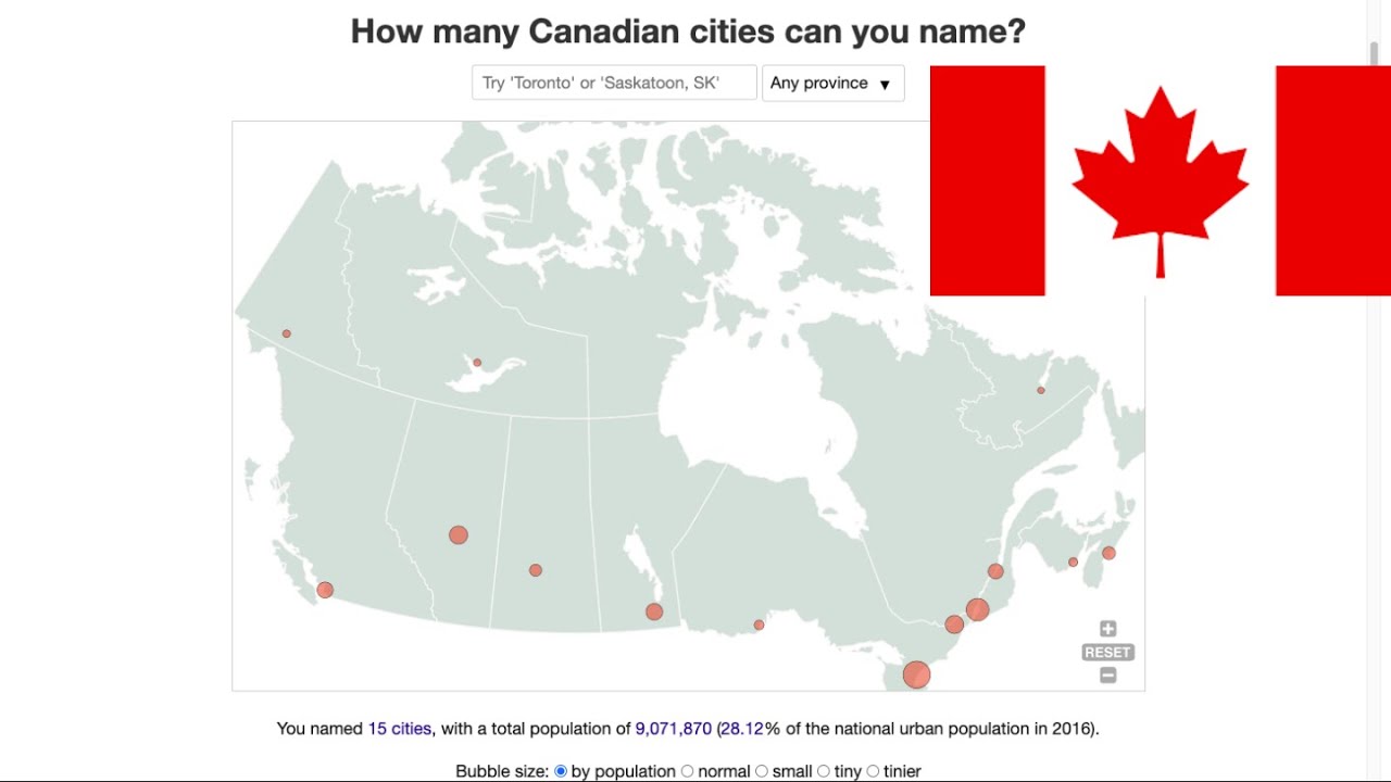 How Many Canadian Cities can an American Name?