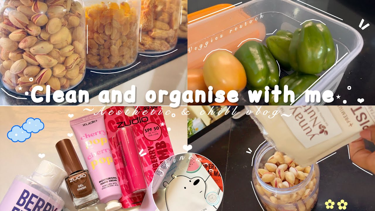 Day in my life🎀 |Aesthetic vlog Indian |life of introvert girl |cleaning ,organising ,restocking,fyp