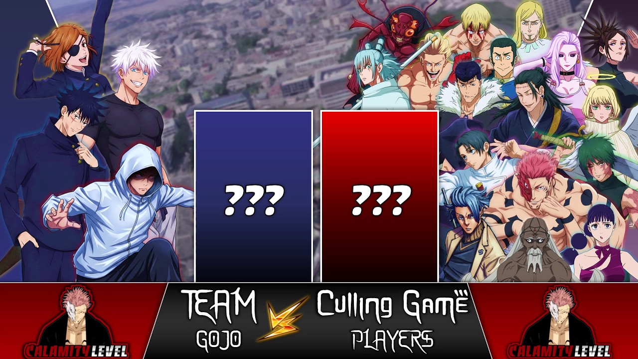 YUJI, MEGUMI, NOBARA, GOJO vs All CULLING GAME PLAYERS Power Levels 2026 🔥 (JUJUTSU KAISEN)