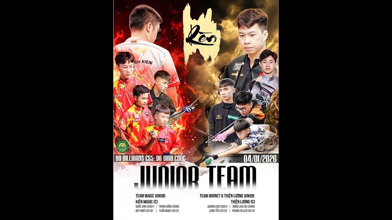 🔴 TRỰC TIẾP : JUNIOR TEAM     TEAM MAGIC vs TEAM HORNET & THIỆN LƯƠNG