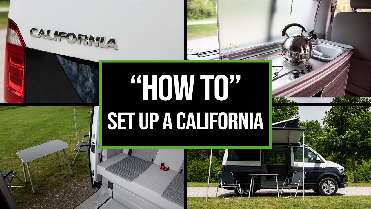 HOW TO SET UP VW T6 CALIFORNIA - BED, POP TOP ROOF AND MUCH MORE