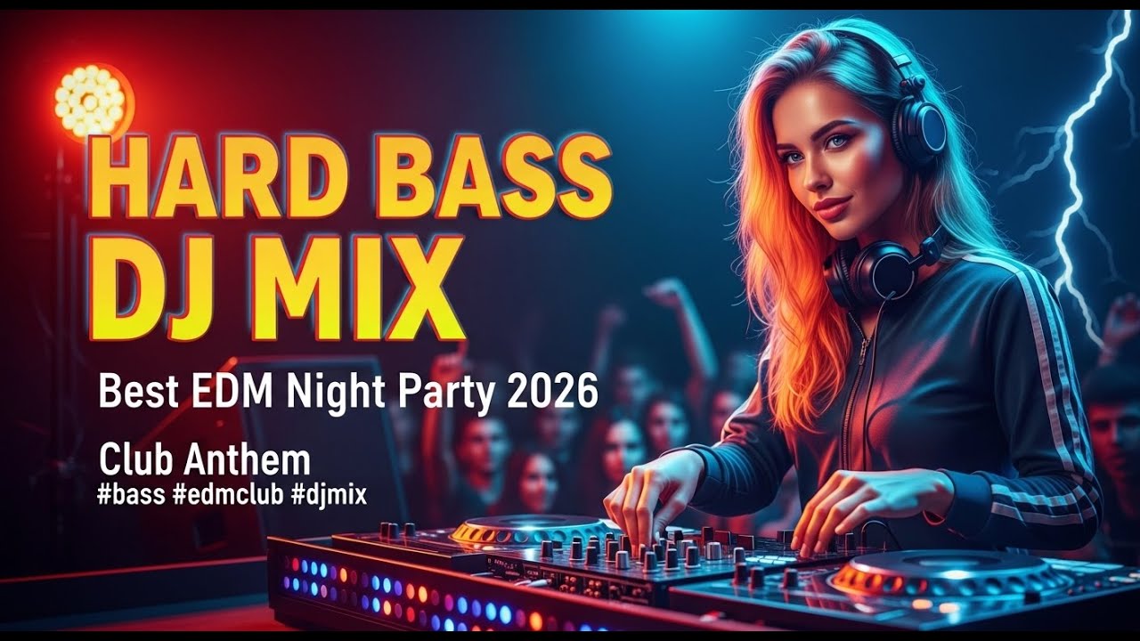 Hard Bass DJ Mix 🎵 Best EDM Night Party 2026 🎵 Club Anthem #bass #edmclub #djmix