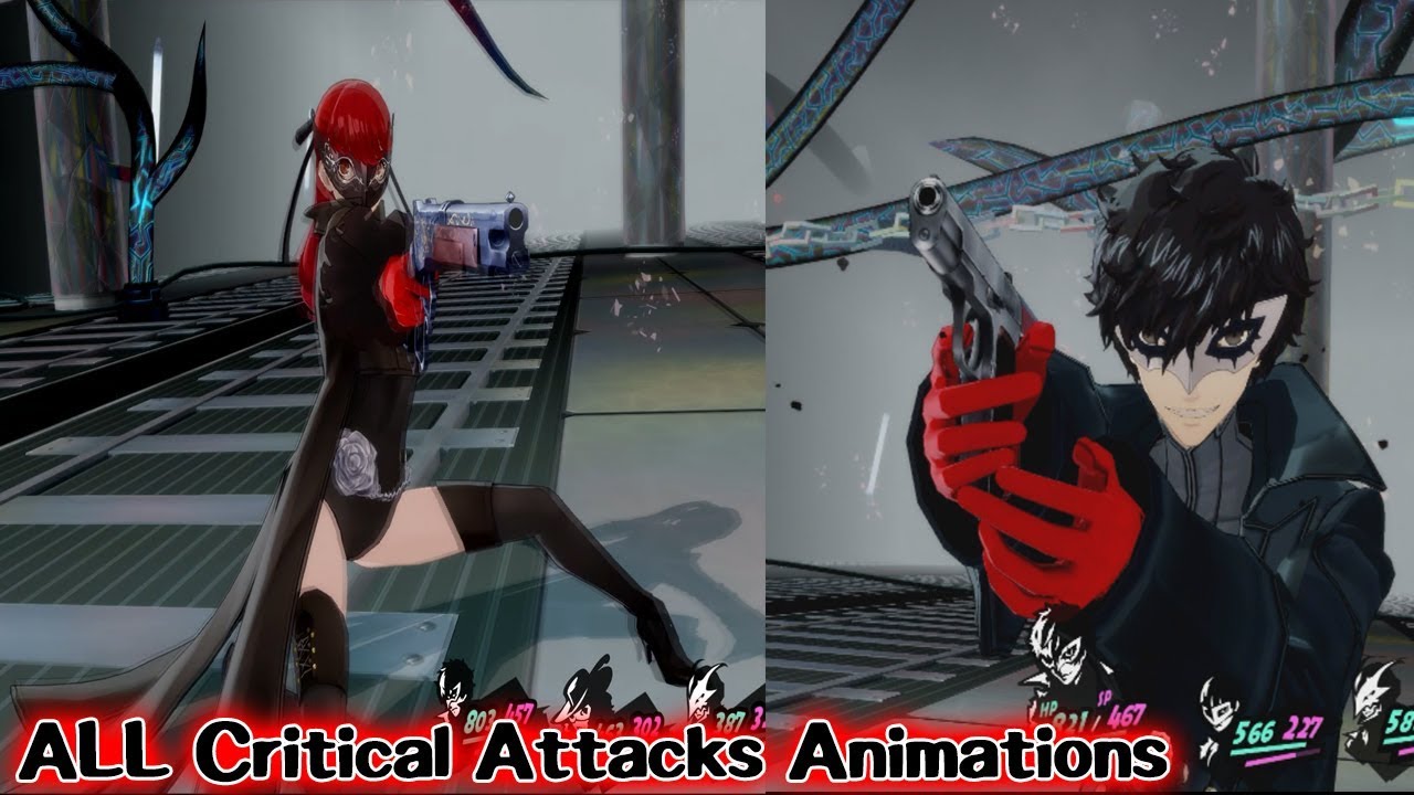 Persona 5 The Royal - ALL Critical Attacks Animations