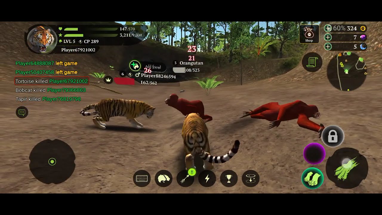 The Tiger 🙀💯🎉mobil game #gameplay