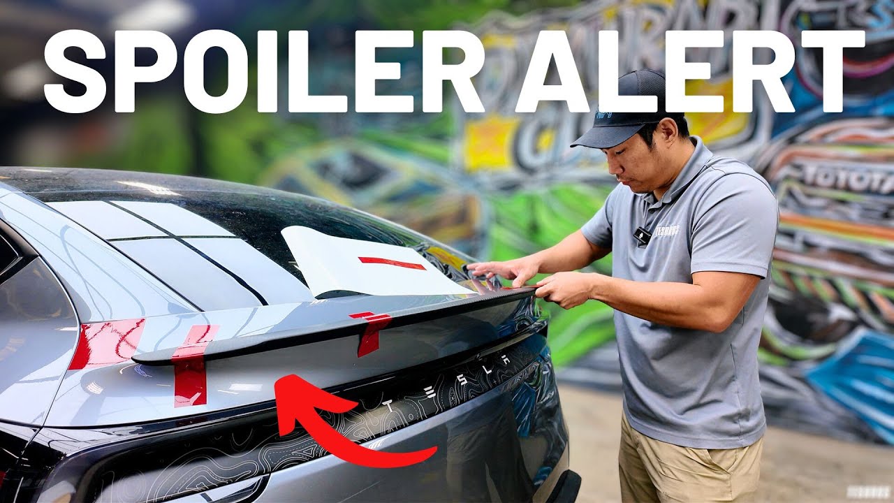 BEST Way to Install Carbon Fiber Spoiler on New Model Y Juniper