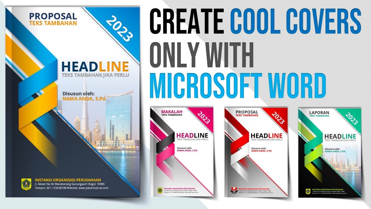 Make Cool Covers Only with Microsoft Word