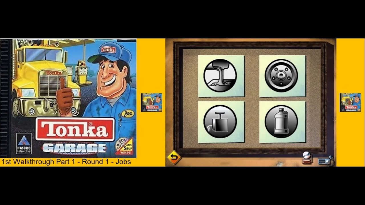 Tonka Garage 1st Walkthrough Part 1 - Round 1 - Jobs