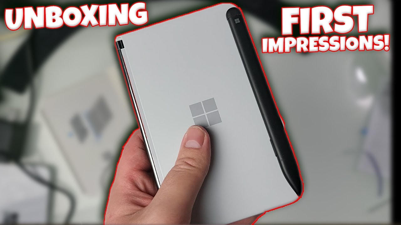 MICROSOFT SURFACE DUO 2 PEN COVER UNBOXING AND FIRST IMPRESSIONS!