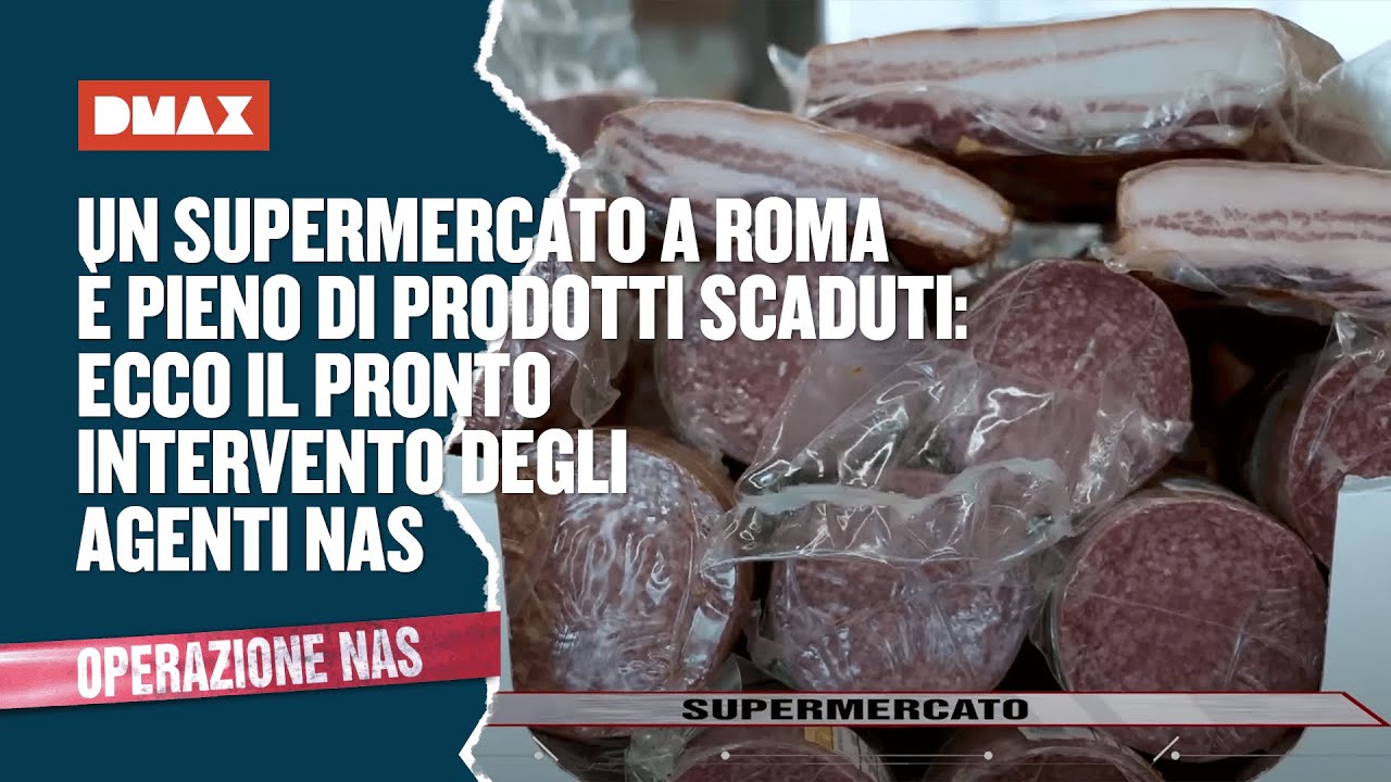 Un supermercato a Roma è pieno di prodotti scaduti: ecco il pronto intervento degli agenti NAS