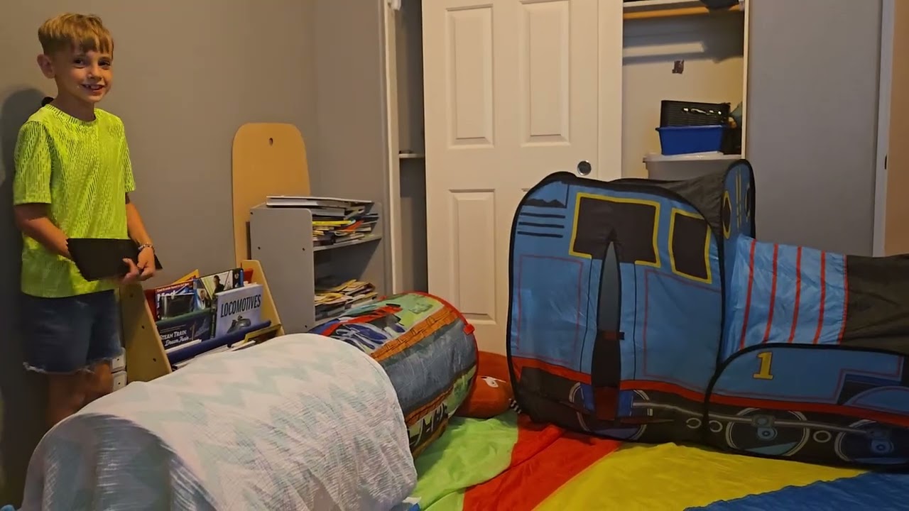 Showing my fort and new diesel train