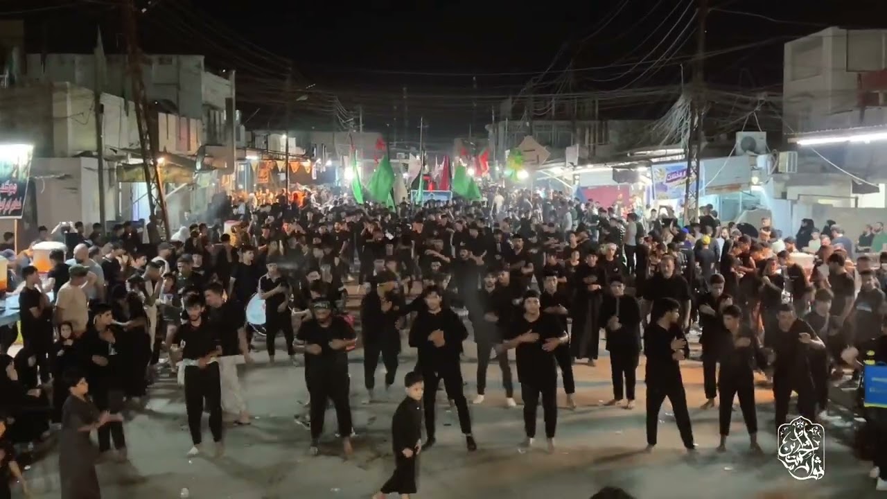 ملا عبدالعباس لطيف | أستعراض موكب ثوار الحسين ليلة الرابع من محرم الحرام 1446ه‍|العراق واسط الصويرة