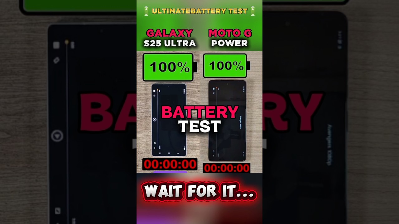 🔋 Galaxy S25 Ultra vs Moto G Power &ndash;⚡ Ultimate Battery Test (100% to 0%) ?