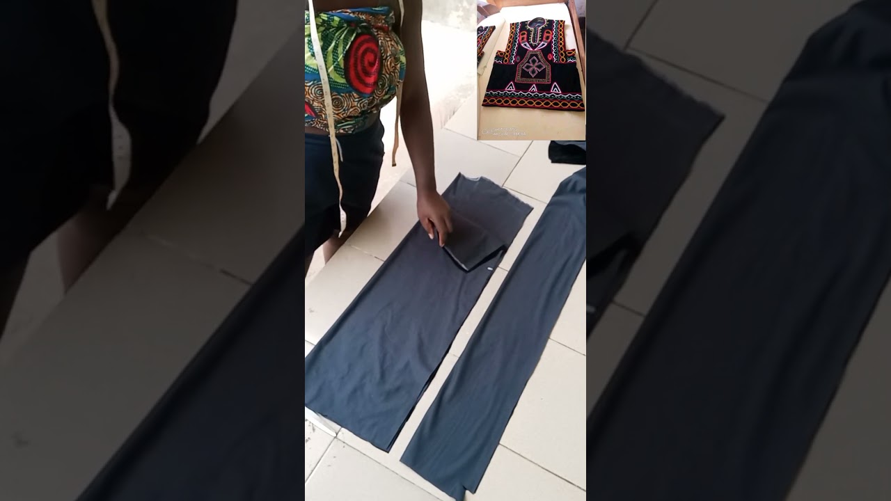 Learn how to cut this Cameroon wear (Aduguh, Danshiki) . The easiest method you can ever find here.