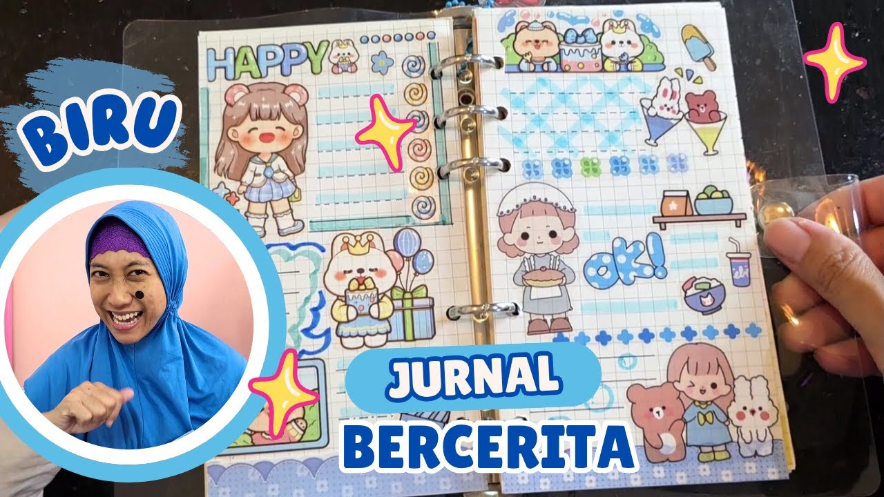 Jurnal Bercerita Puasa Ramadhan - Dekorasi Journal Sticker Lucu 😄 Asti Kunyit - Bunda Aqilla Eps 411