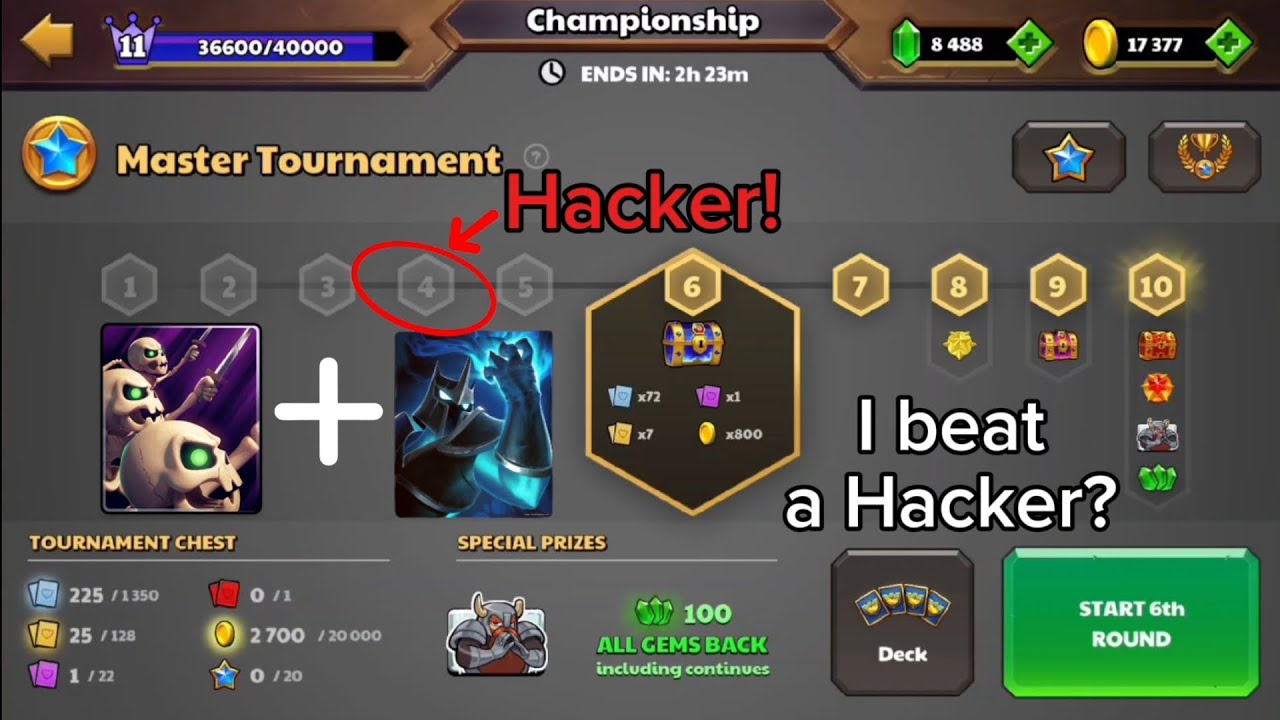 I BEAT a HACKER in MASTER Tournament??? | Castle Crush Tournament Gameplay