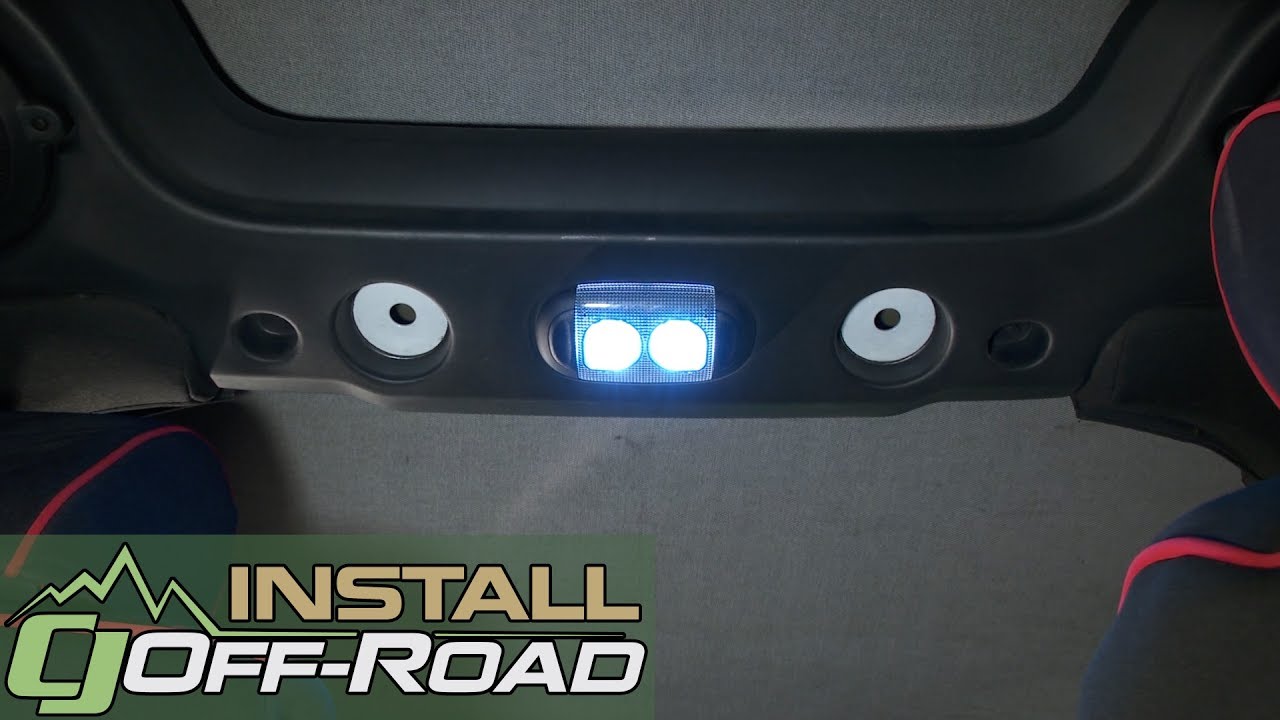 Jeep JK Wrangler Interior Dome Light Kit LED 2-Door 2007-2018 Installation