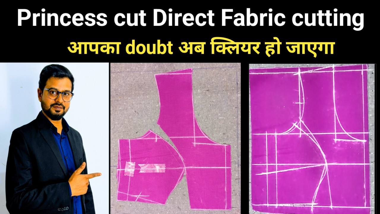 Princess cut blouse  direct fabric pe cutting #36 size perfect fitting 