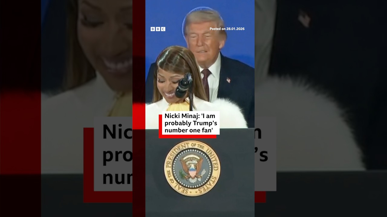 Nicki Minaj says she's probably Donald Trump's 'number one fan'. #BBCNews