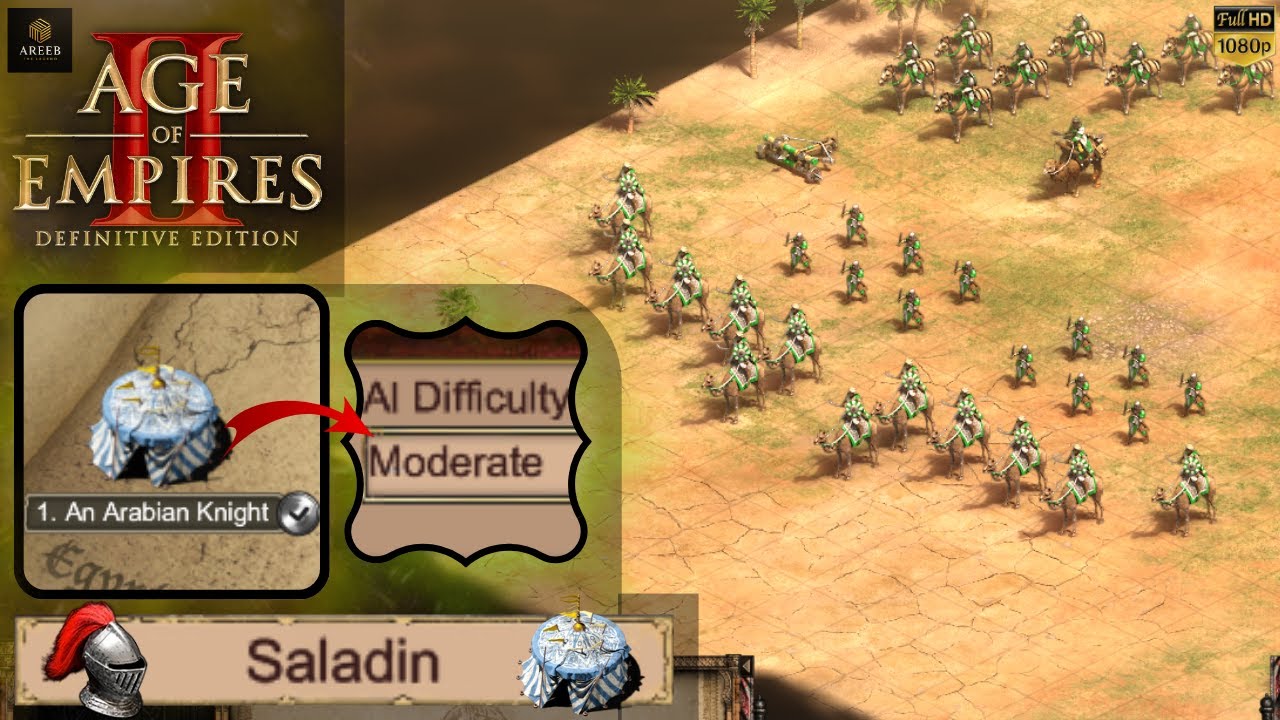 Age of Empires 2 – Saladin Mission 1: An Arabian Knight | Moderate Walkthrough