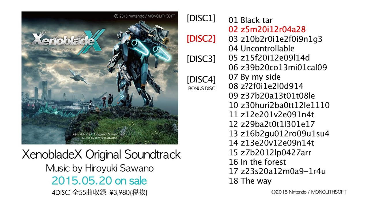 澤野弘之『XenobladeX』Original Soundtrack