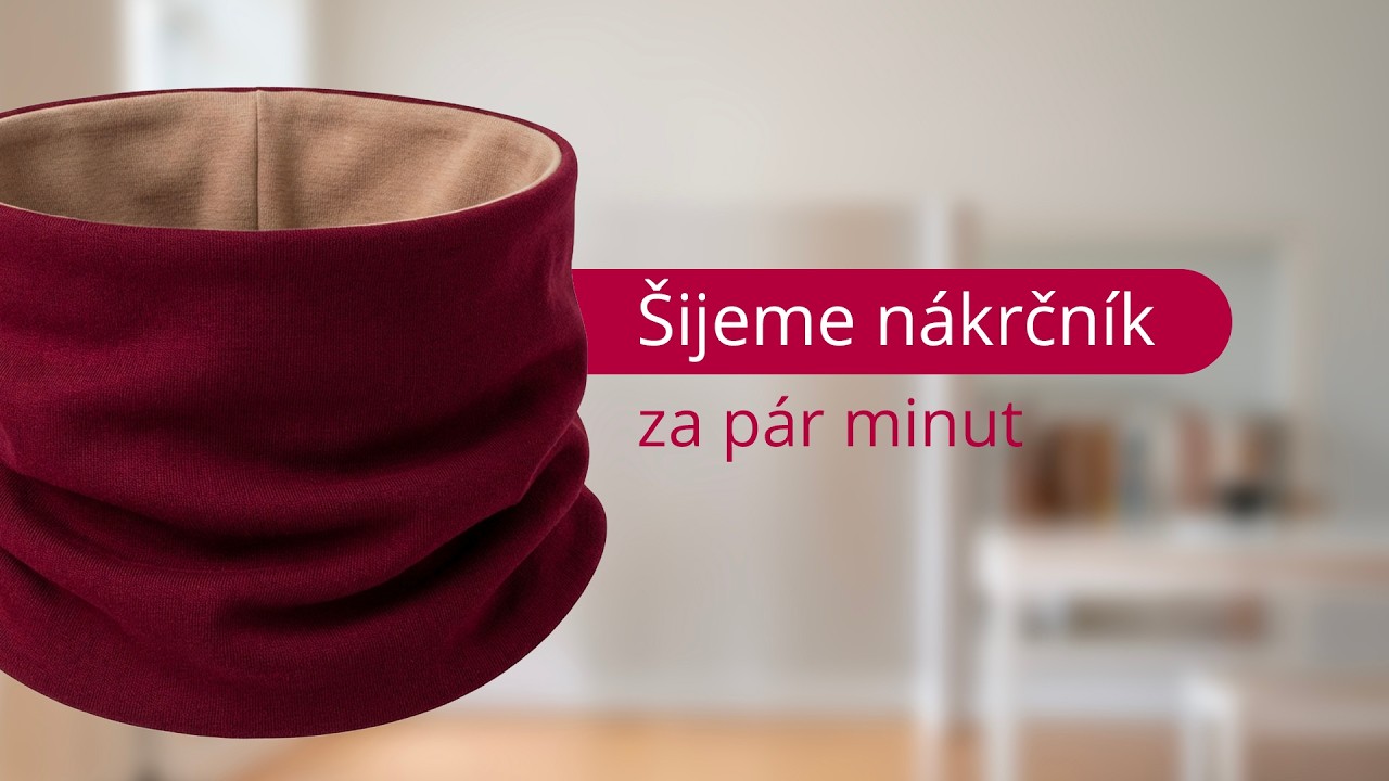 Šití s Danou - Šijeme nákrčník za pár minut