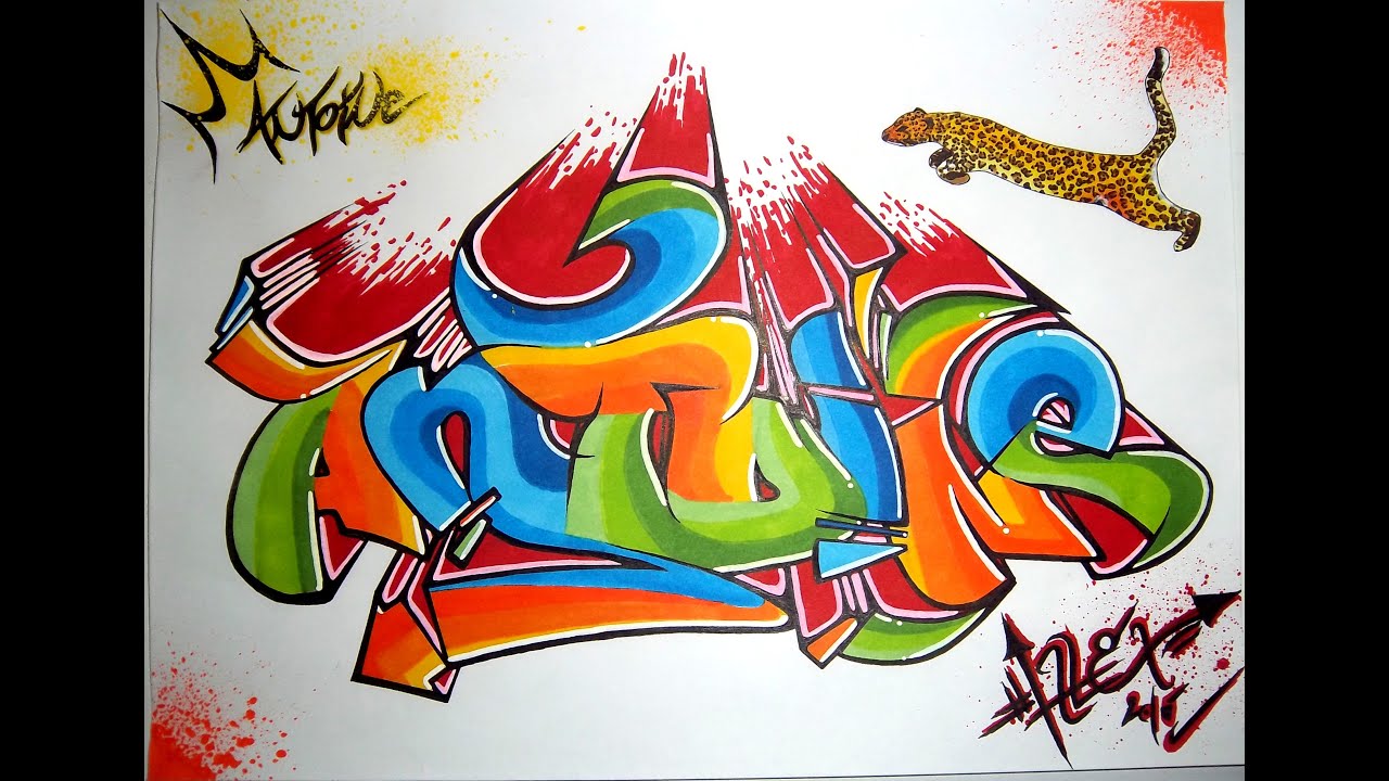 TUTO : Colorier un graffiti ! Bandes de couleurs (Part. 1)
