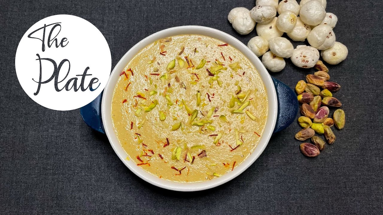 Makhana Pudding | Healthy Fox Nut Pudding | Low Calorie Dessert Recipe | The Plate