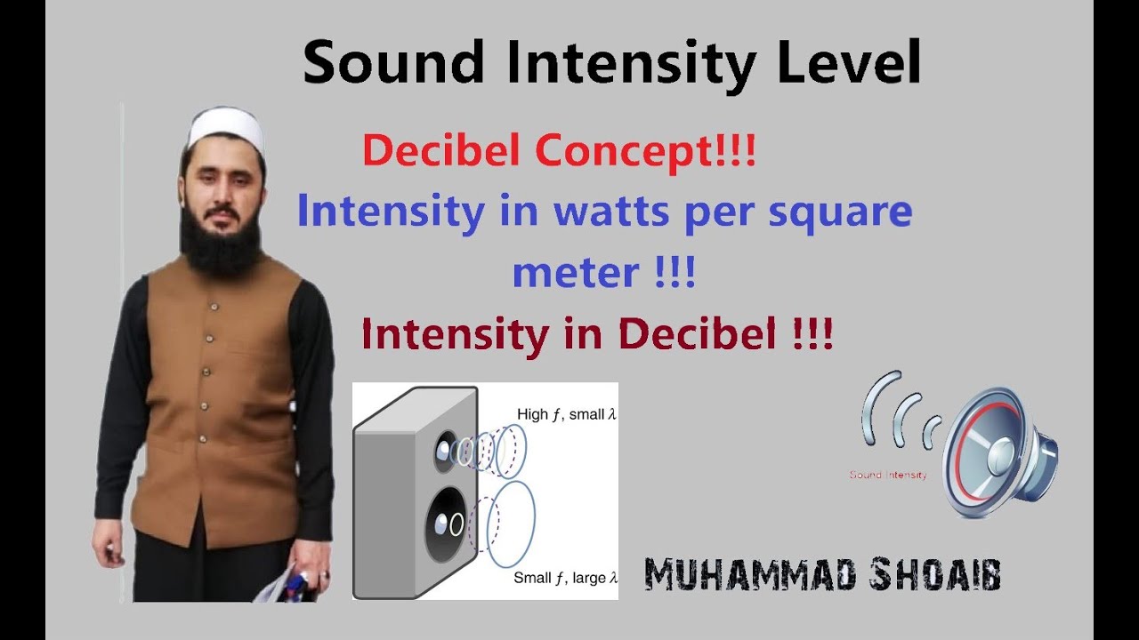 Sound Intensity Level |Lec#04 |Class 10th |me at the zoo |amazon |binence