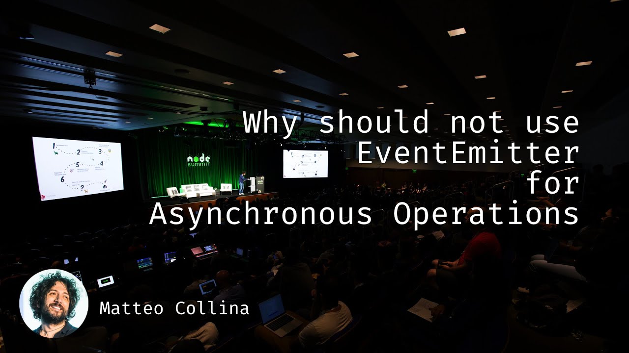 Why should not use EventEmitter for Asynchronous Operations