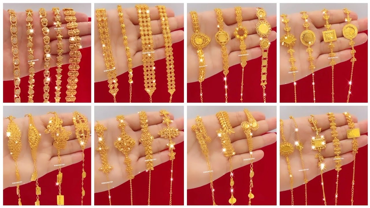 100+gold bracelet//22karat gold bracelet with weight//gold bracelet new design//bracelet for girls.