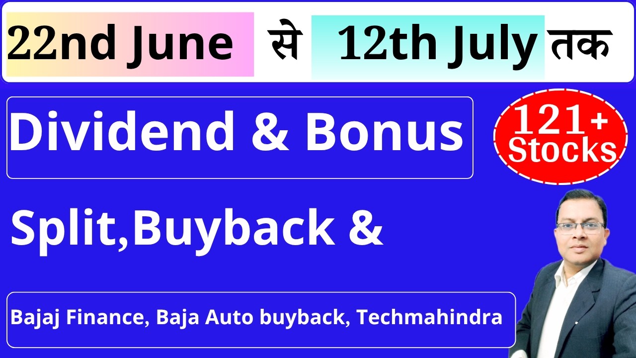 Top 121 Dividend stocks ,Bonus & Split I Upcoming dividend I Upcoming Bonus 2026 I bajaj finance