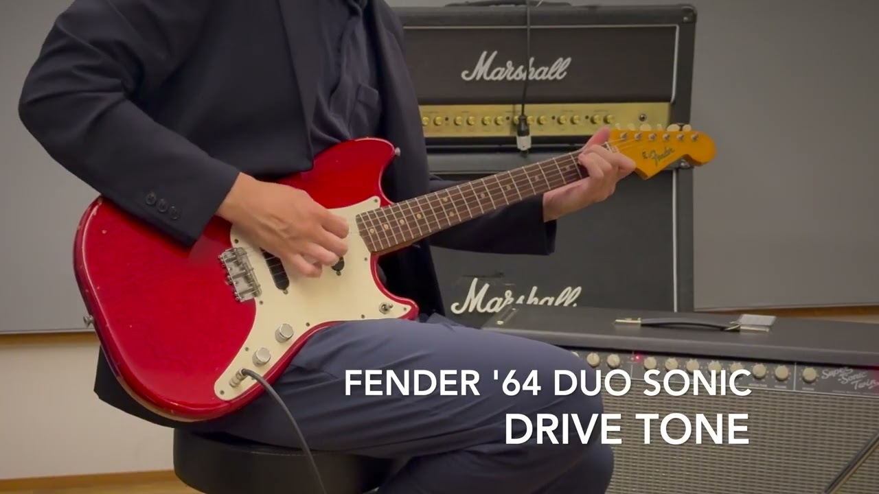 VINTAGE 1964 Fender Duo Sonic Trans Red